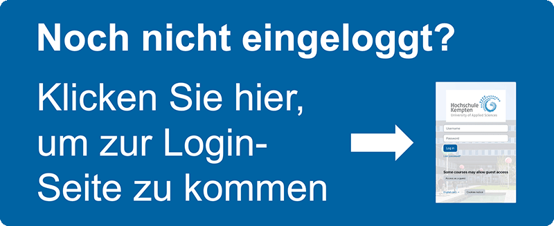 Klicken Sie hier, falls Sie noch nicht eingeloggt sein sollten.